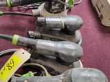 many different types of corded vacuums on a table