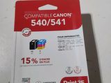 a close up of a package of ink cartridges on a white surface