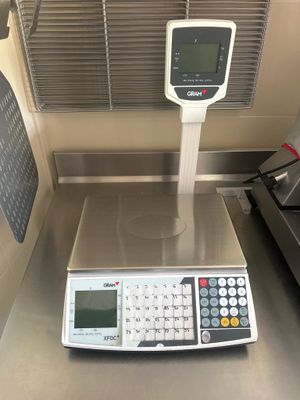 an image of a scale with a calculator on top of it