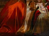 an image of a painting of a woman holding a baby in her lap