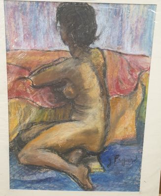 Gérard FAGARD (1938-2021) Nu de profil tourné