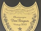 the label of a bottle of champagne is shown on a black background