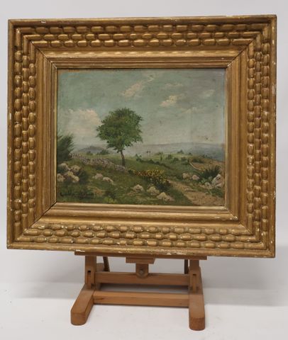 Émile GUIBLAIN COQUERY (1893-1963) « Paysage au ruisseau ». Huile...