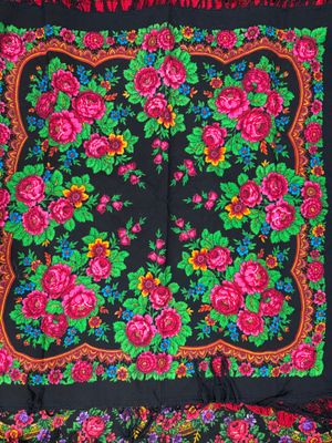 RUSSIE, six étoles à décors floral, de forme géométrique et … - Photo 1