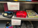 a lot of items on the shelves in the store