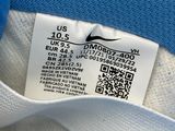 a close up of a label on a pair of shoes