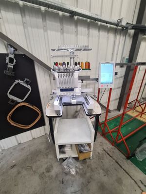 an image of a machine that is in a garage