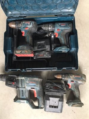 two drillets in a blue case on the floor