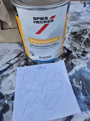 Lot de 6 bidons d’apprêt Spies Hecker Permasolid HS SpectroF…