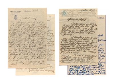 deux lettres extraites d'une lettre adressée à un homme assassiné par les nazis