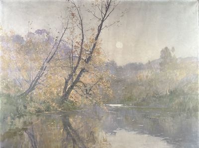 André PAULIN-BERTRAND (1852-1940) "Bord de rivière"