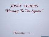 the cover of the book, homage to the square