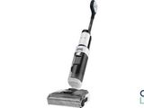 a black and white photo of a vacuum cleaner on a white background