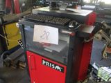 a machine that has a sign on it that says prison