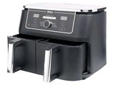 an image of an air fryer with two large fryers in it