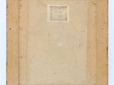 a painting of a square frame with a picture in it