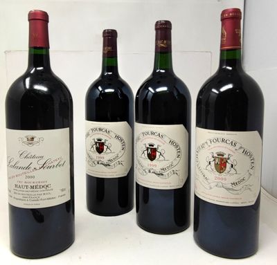 4 magnums HAUT-MÉDOC 1999 & 2000 (2 Fourcas-Hosten 1999, 1 d…