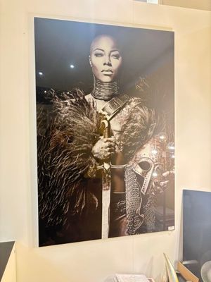 Tableau en verre « Lady night » 150 x100 cm (pv 315€)