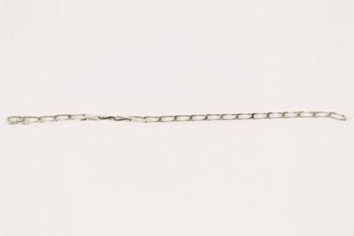 Bracelet en argent maille gourmette.