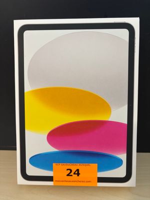une boîte sur laquelle figure l'image d'un iPad aux couleurs vives