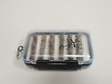 a small plastic box with a bunch of fish in it