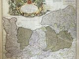 an old map of the kingdom of england with a picture of a lion