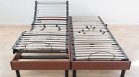 1 x lit électrique 160x200 cm (2x80x200 cm) avec 2 matelas D…