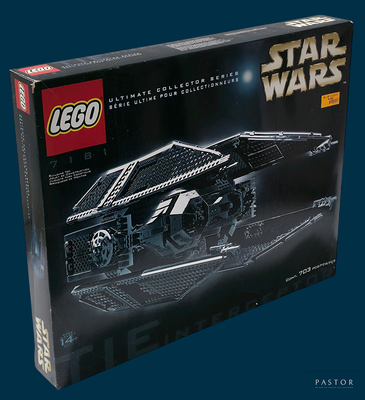 une boîte contenant un véhicule Lego Star Wars