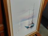 a picture of a picture of a sailboat on the water
