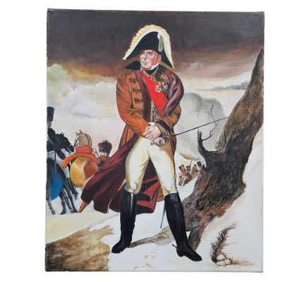 une image représentant un tableau d'un homme en uniforme militaire