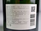 a label on a bottle of wine on a table