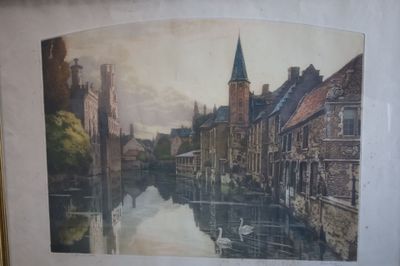 Frédéric Louis LÉVÉ (1877-1968), Brugges, lithographie, sign…