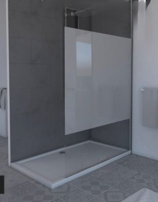 Paroi de douche Aurlane Parma 2, 90 cm, verre dépoli , artic…