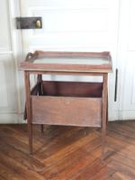 TABLE A THE en acajou de forme rectangulaire, la partie haut… (photo 5)
