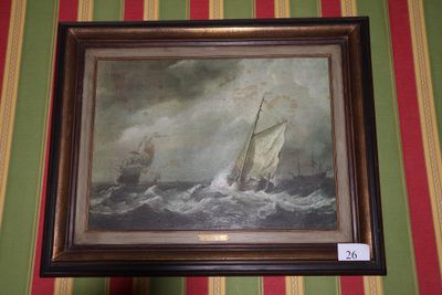 a picture of a painting hanging on a wall