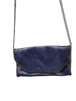 GIORGIO DI MARE - SAC à main en skaï bleu imitation crocodil…