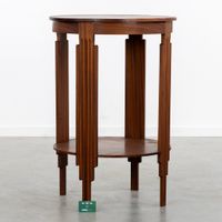 Table d'appoint haute, en bois sculpté, style Art déco, vers… (photo 2)