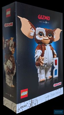 La boîte du Lego Gremmlin est ouverte et prête à être utilisée pour jouer.