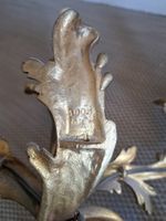 PAIRE D’APPLIQUES en bronze doré à trois bras de lumières fe… (photo 3)