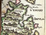 an old map of the world is shown in a book