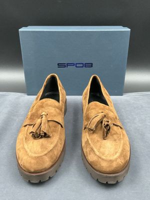SPO8, taille 36, modèle Ottavia, mocassins en nubuck marron.
