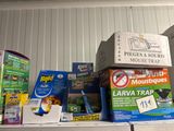 many items on a shelf in a store