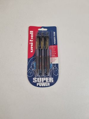 two pens are in a package on a white surface