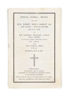 an old pamphlet with a cross on the front of it