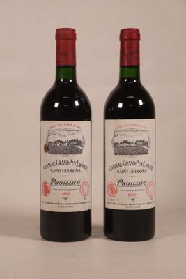 deux bouteilles de vin rouge posées l'une à côté de l'autre sur une table