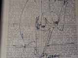 le dessin d'un homme sur une page d'un livre