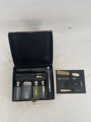 a black box with a set of silverware in it