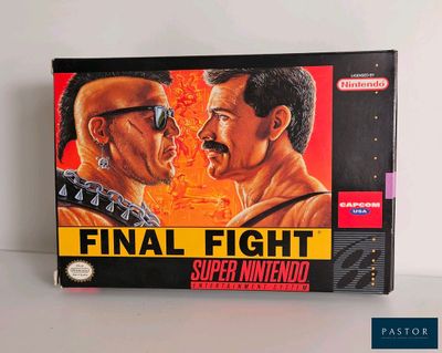 une photo d'une boîte de jeu vidéo sur laquelle figurent deux hommes face à face