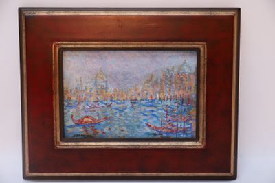 a picture of a painting hanging on a wall
