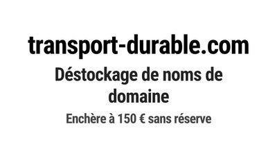 Nom de domaine transport-durable.
